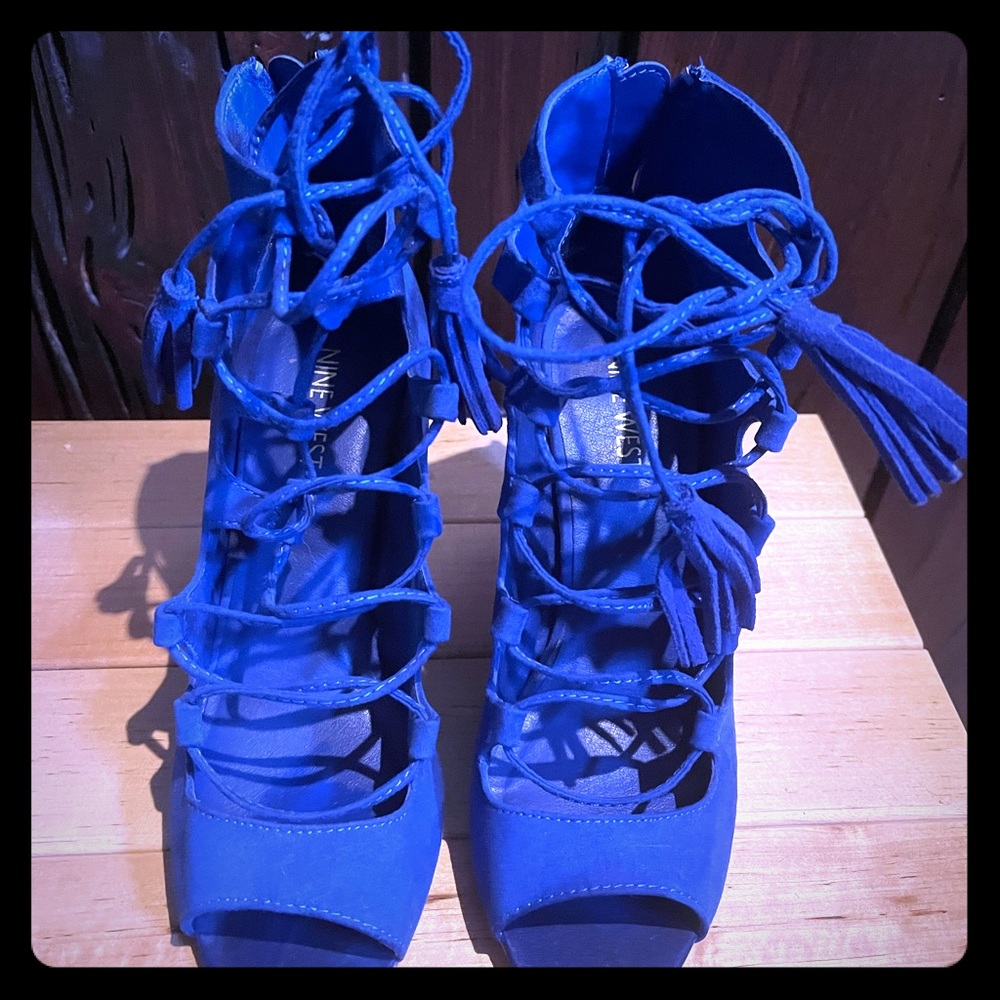 Lace up Nine West pumps